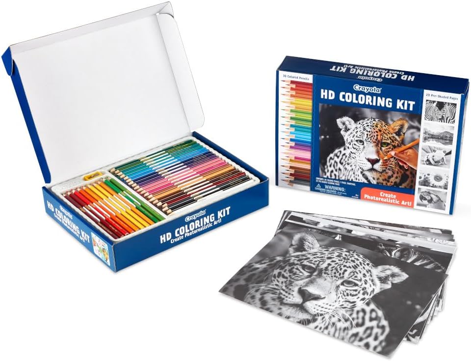 Crayola HD Coloring Kit - Pack of 50 - Laadlee