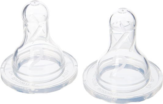 Dr. Brown's Level-2 Silicone Narrow Nipple - Pack of 2