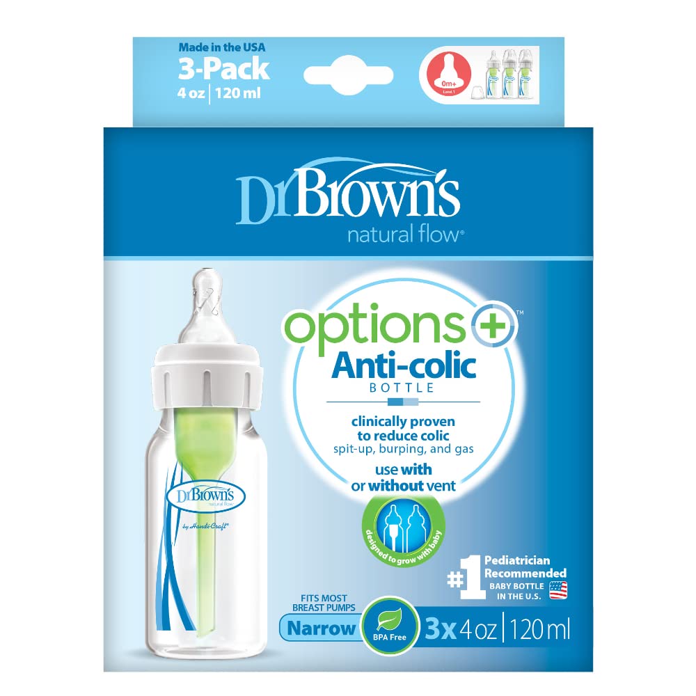 Dr. Brown's PP Narrow Options+ Bottle 120ml - Pack of 3 - Laadlee