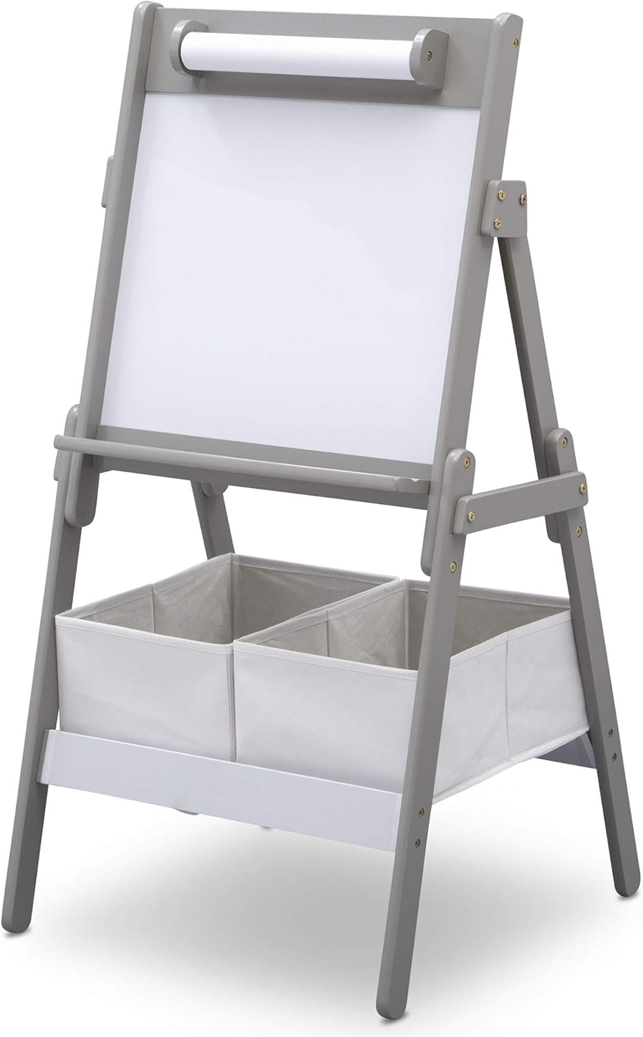 Delta Children Classic Kids Whiteboard  / Dry Erase Easel - Grey