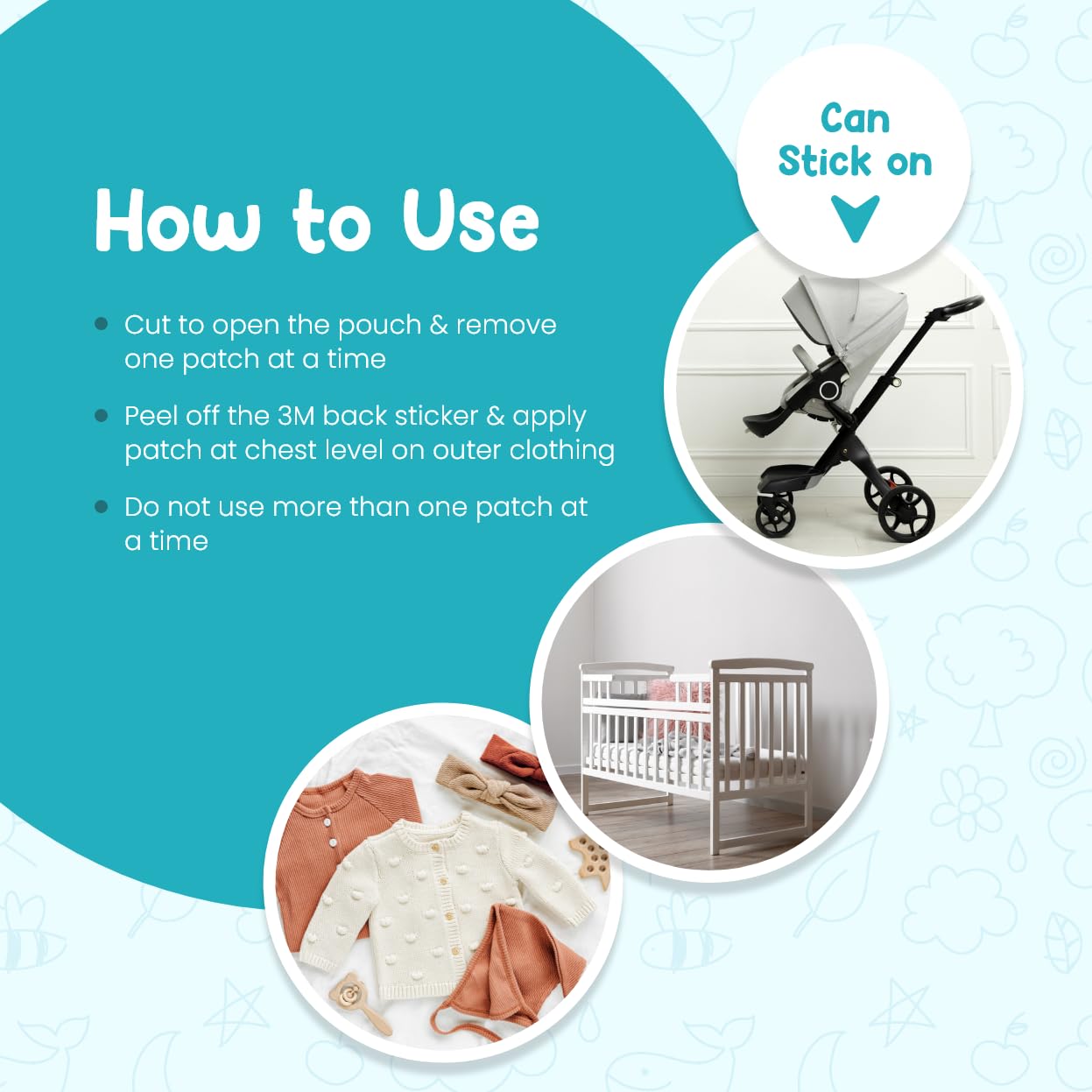 Mother Sparsh Natural Vapour Patches - Pack of 5 - Laadlee