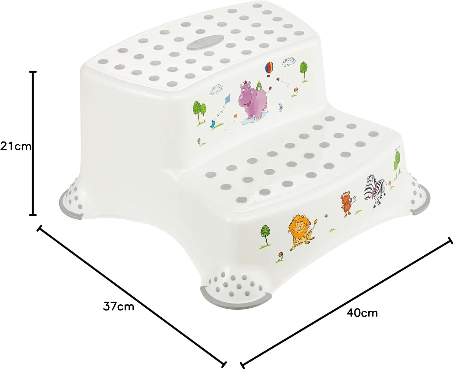 keeeper-hippo-step-stool-with-anti-slip-function-white-