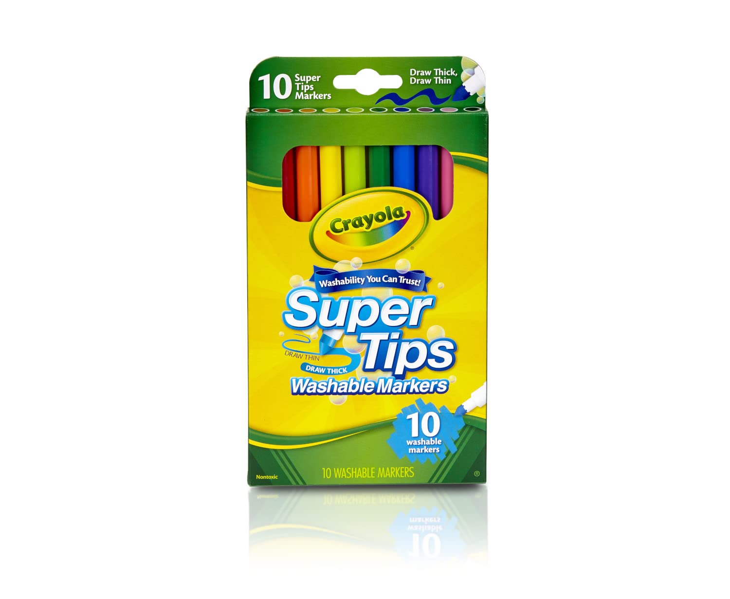 Crayola Washable Super Tips Markers - Pack of 10 - Laadlee