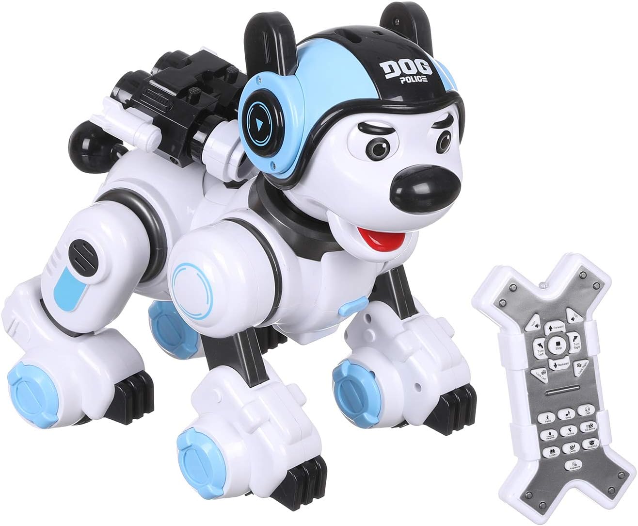 Crazon Ir Control Intelligent Robot Dog - Black/ Blue