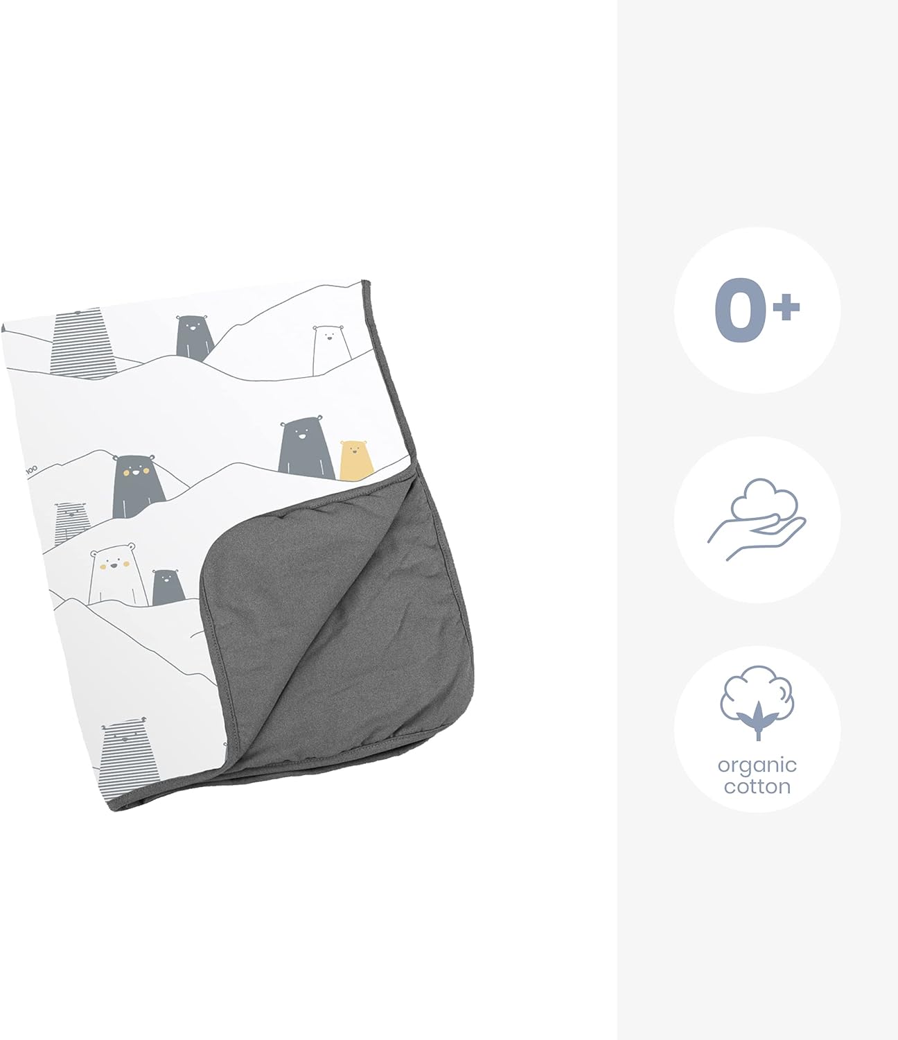 Doomoo Dream Baby Blanket - Bear Grey