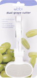 Ubbi Dual Grape Cutter - Gray/White