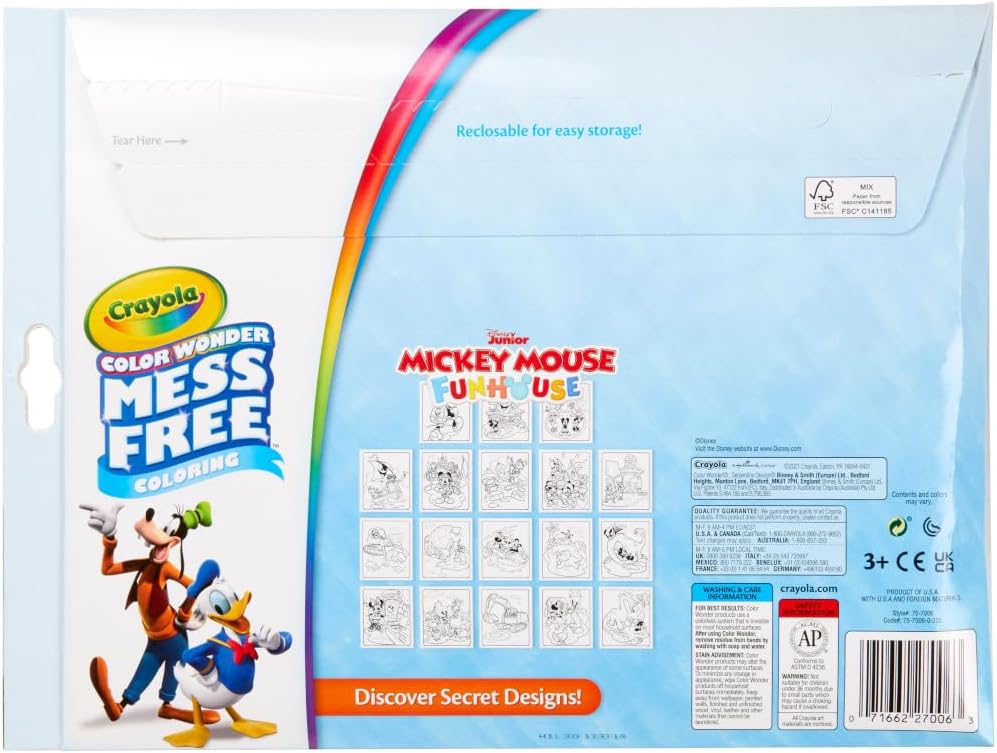 Crayola Color Wonder Coloring Pad and Markers - Mickey Mouse Roadster Racers - Laadlee