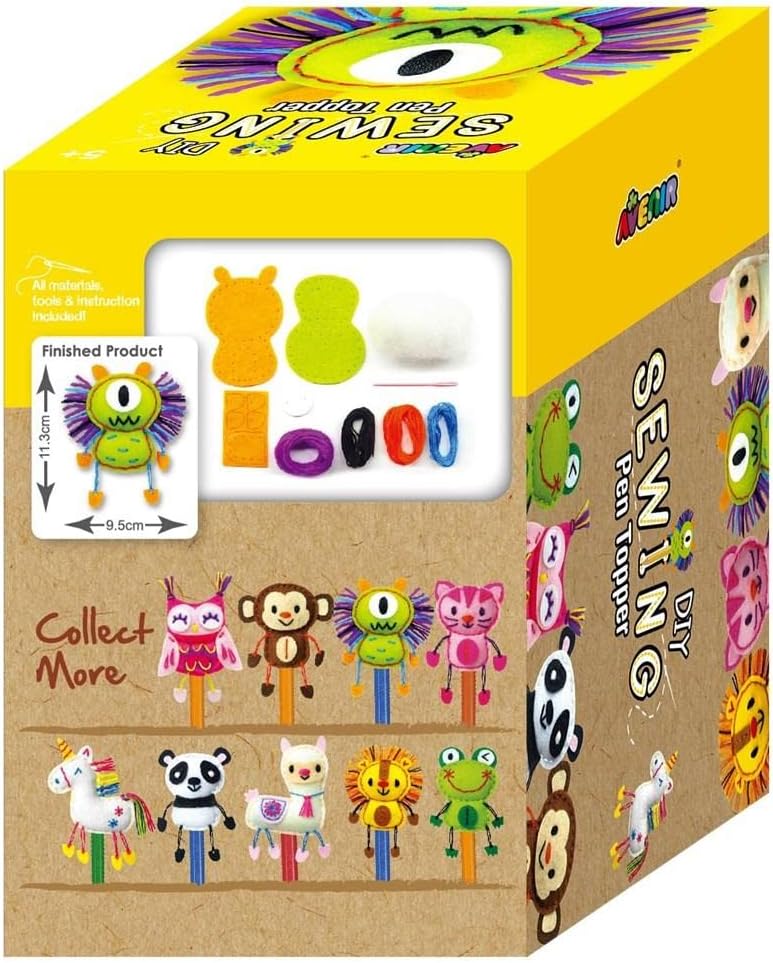 Avenir DIY Pen Topper Friend Sewing Kit - Monster - Laadlee