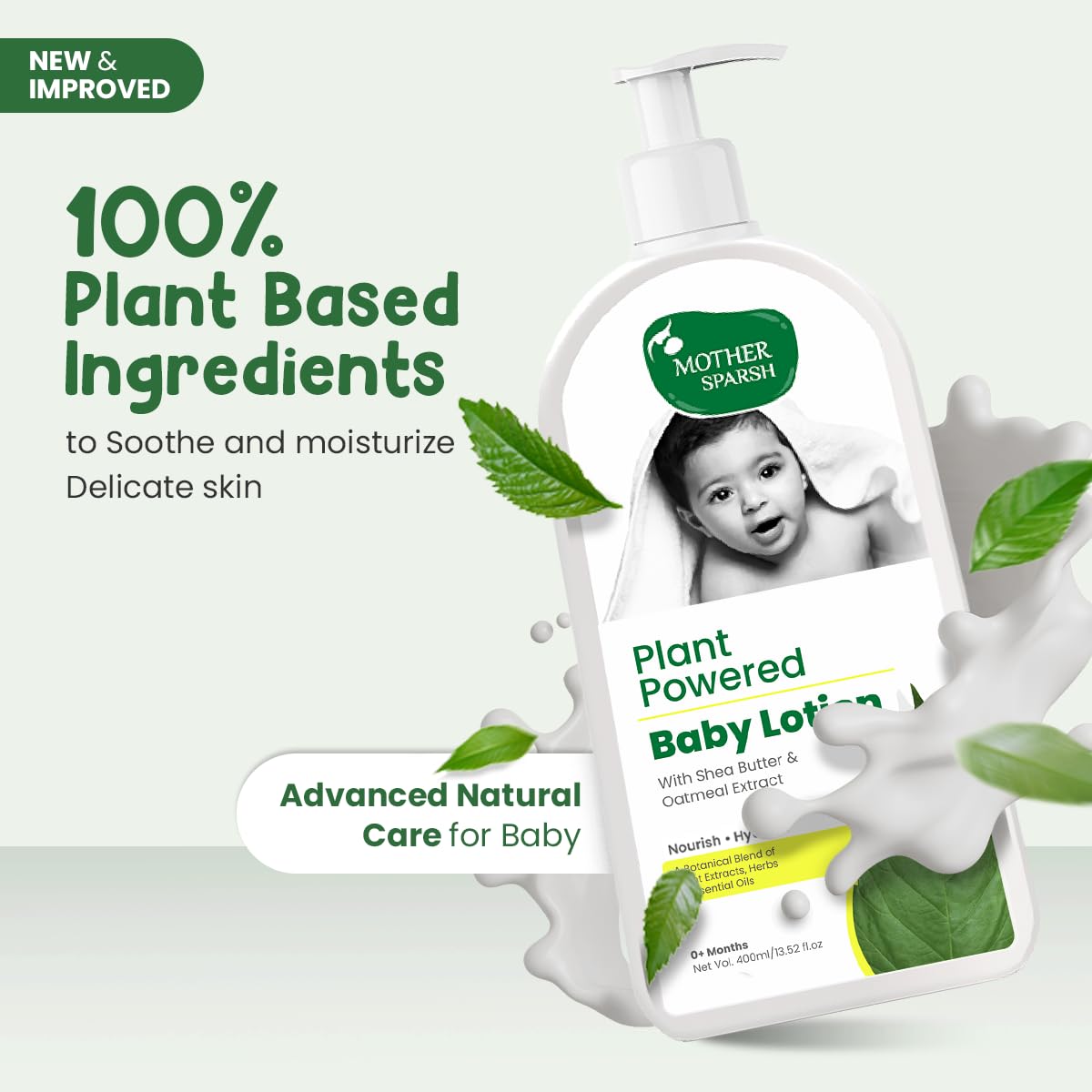 Mother Sparsh Plant Powered Baby Lotion - 400ml