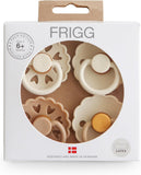 Frigg Round Latex Baby Pacifier 6M-18M Pack of 4 Snowflake Dream - Size 2