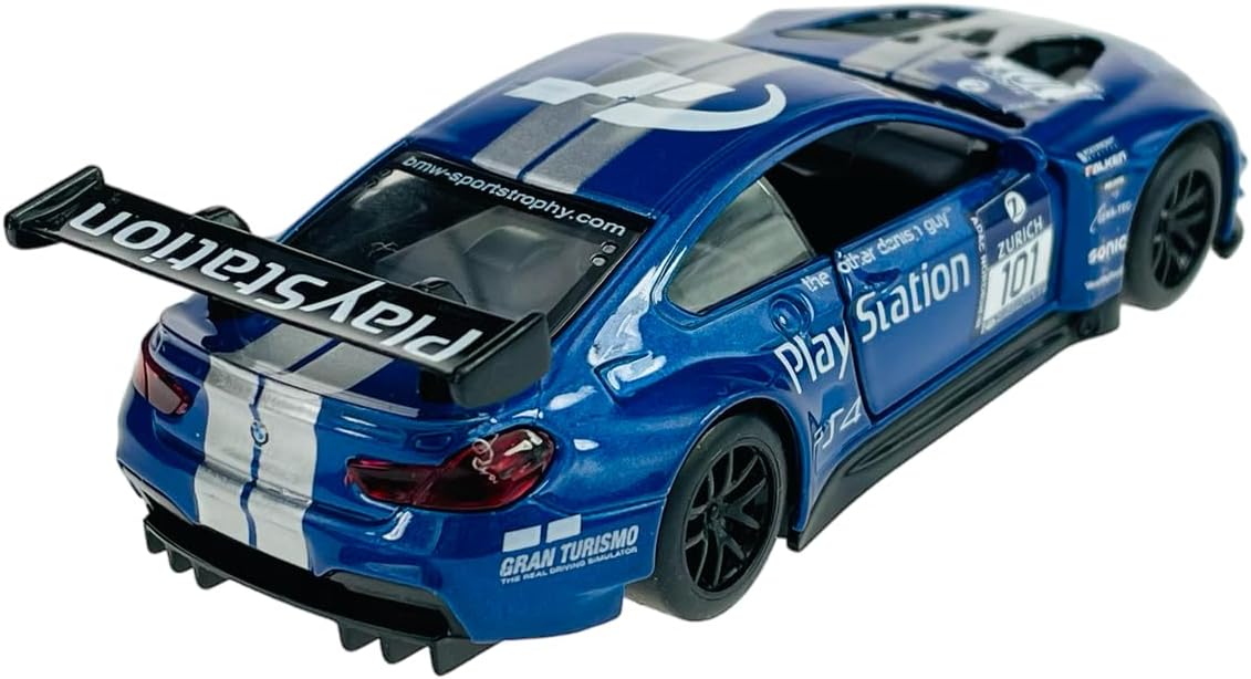 MSZ BMW M6 GT3 Car 1:32 Die-Cast Replica - Blue - Laadlee