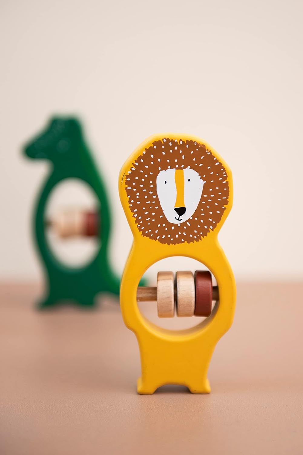 Trixie Wooden Rattle - Mr. Lion - Laadlee