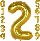 Brain Giggles 2 Number Foil Balloon 40inch - Gold