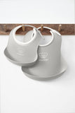 Babybjorn Feeding Bib Set 2 pcs - Grey
