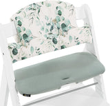Hauck Highchair Pad Select Jersey Leaves - Mint