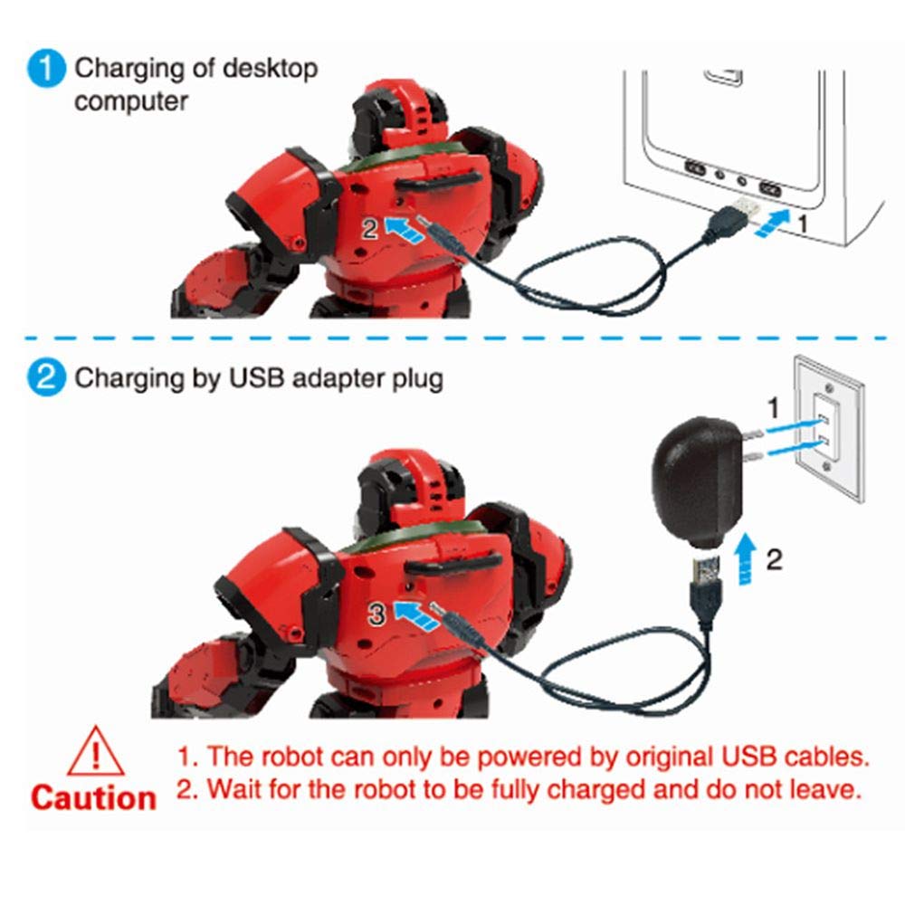 Crazon Ir Control Big Robot - Blue/ Red - Laadlee