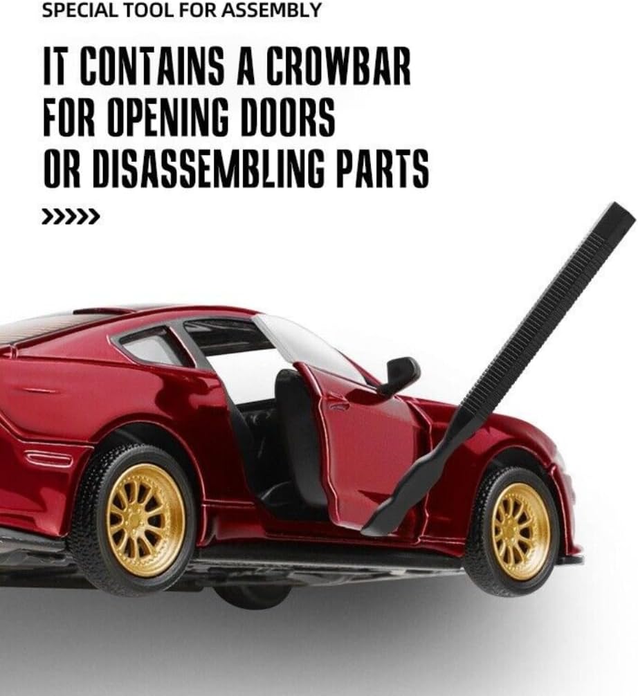 MSZ Ford Mustang GT DIY Car 1:42 Die-Cast Replica - Red - Laadlee