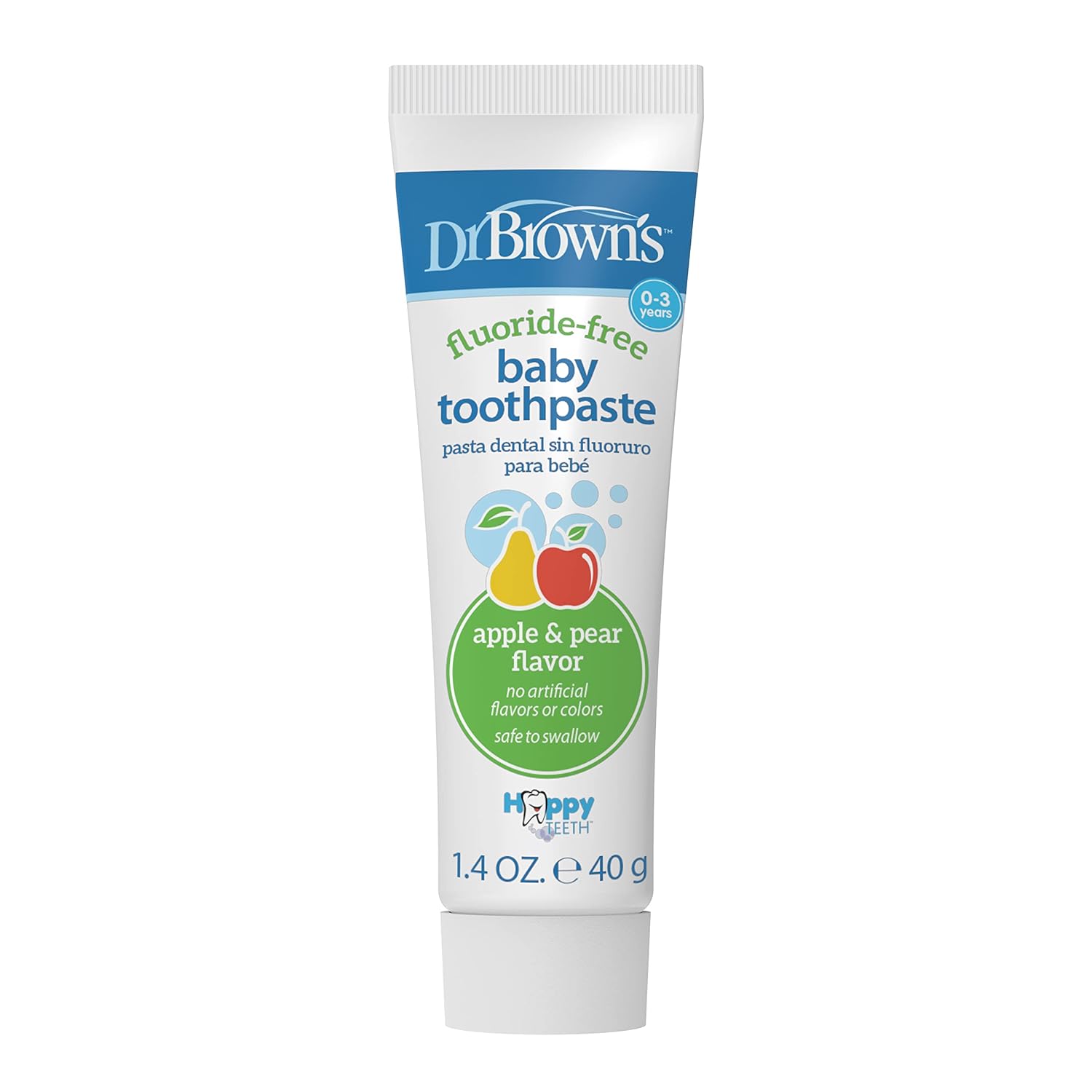 Dr. Brown's Happy Teeth Fluoride Free Toothpaste - Apple / Pear - Laadlee
