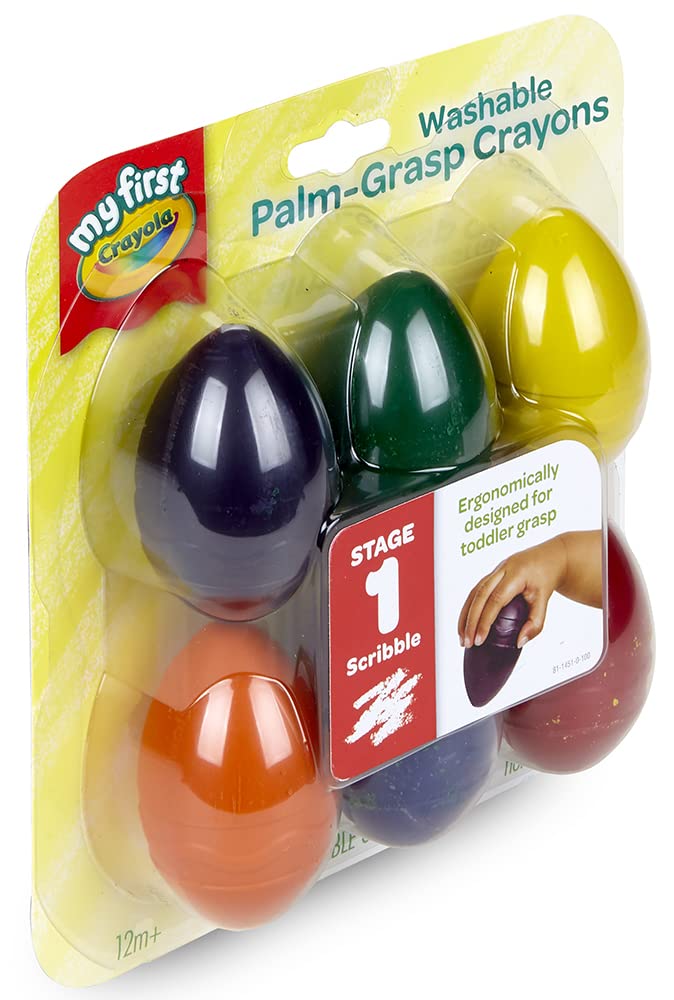 Crayola Palm Grasp Crayons - Pack of 6 - Laadlee