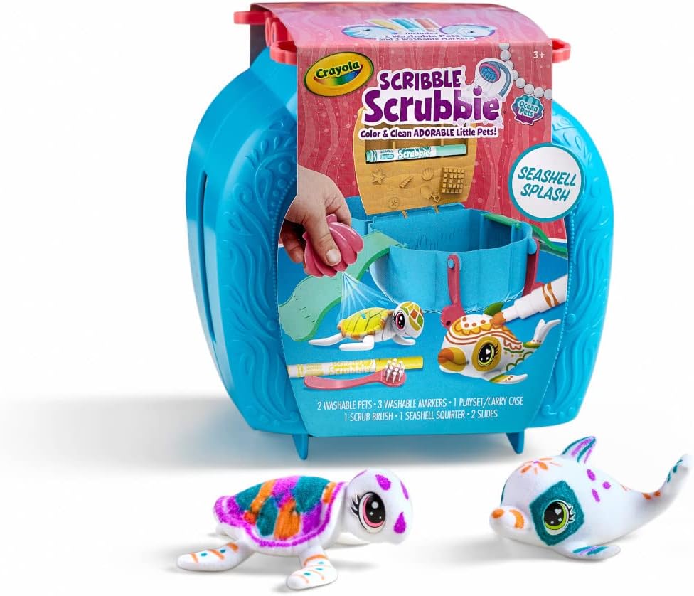 Crayola Scribble Scrubbie Pets Seashell Splash Playset - Laadlee