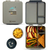 Hydrobrew Bento Lunch Box With Steel Water Bottle & Food Jar - Adventure Sage