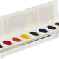 Crayola Semi-moist Oval Watercolor Pans with 1 Taklon Brush - Pack of 8 - Laadlee