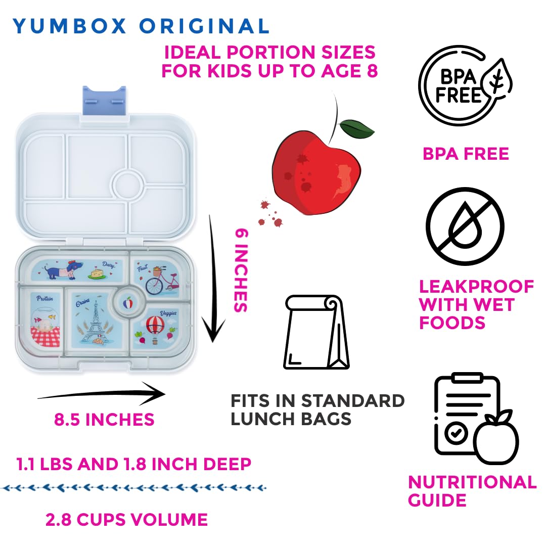 Yumbox Original 6 Compartment Tray - Paris