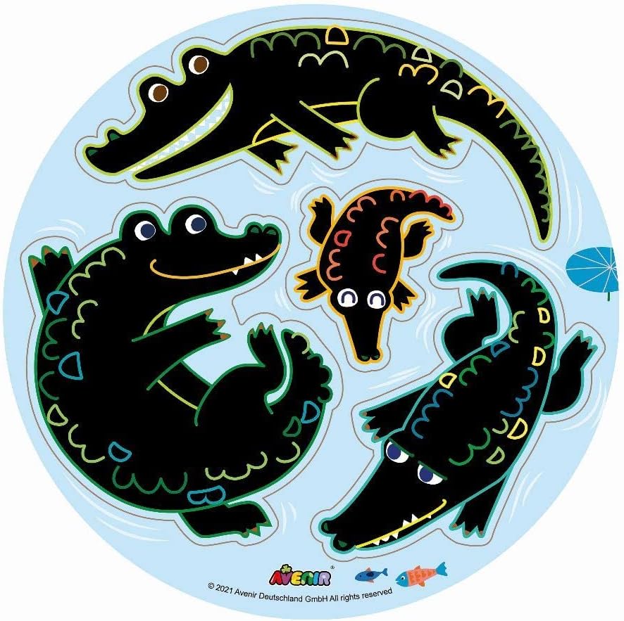 Avenir Scratch 'n' Catch Art Kit- Jungle Animals - Laadlee