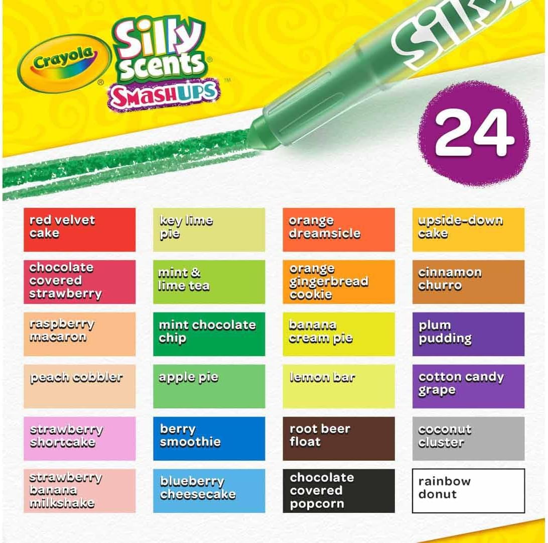 Crayola Silly Scents Mini Twistables Scented Crayons - Pack of 24 - Laadlee