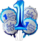 Brain Giggles 5pcs Birthday Balloons - 1st Birthday