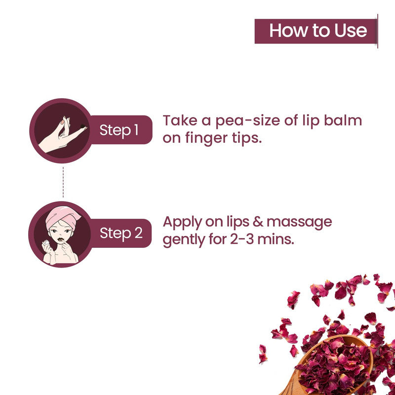 Mother Sparsh Rose & Beetroot Lip Balm - 12ml - Laadlee