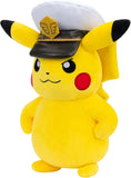 Pokemon Plush Captain Pikachu 8Inch - 1pc Assorted