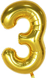 Brain Giggles 3 Number Foil Balloon 40inch - Gold