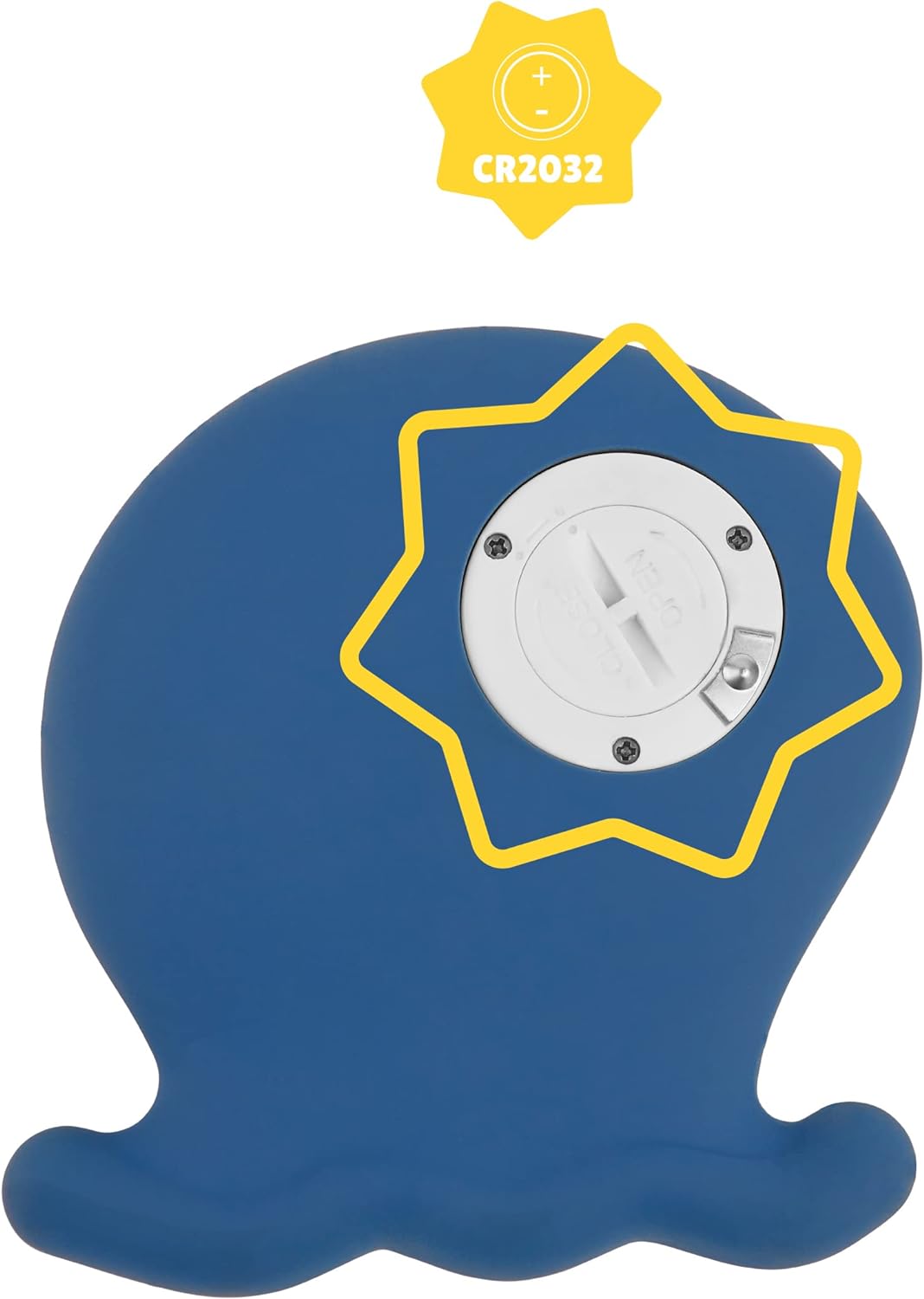 Badabulle Octopus Digital Bath Thermometer - Blue - Laadlee