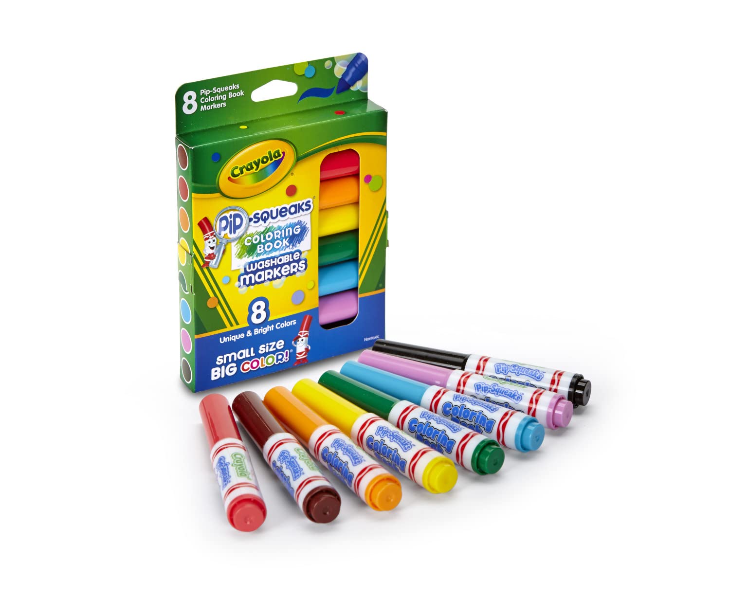 Crayola  Unique & Bright Pip-Squeaks Washable Markers - Pack of 8 - Laadlee
