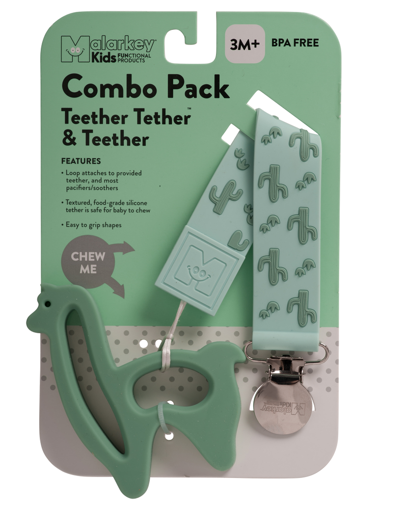Malarkey Kids Teether Tether And Teether - Cactus And Lama