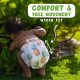 PureBorn Organic Bamboo Ultra Soft (Up To 5Kg) Nappies Size New Born Assorted Print - 272 Pcs