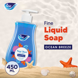 Fine Liquid Hand Wash - 450ml Bottle Ocean Breeze Scent