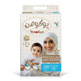 Yokosun Premium Baby Diapers, Size 3 - M (5-10 kg) 62 Pcs