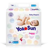 Yokosun Baby Diapers, Size 2 - S (up to 6 kg) 82 Pcs