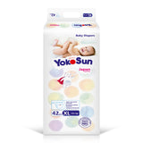 Yokosun Baby Diapers, Size 5 - XL (13+ kg) 42 Pcs