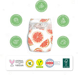 PureBorn Organic Bamboo Ultra Soft (Up To 5Kg) Nappies Size New Born Sunflower Print - 68 Pcs