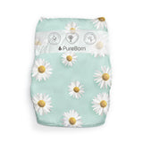 PureBorn Organic Bamboo Ultra Soft (7 - 12 kg) Nappies Size 4 Daisy Print - 24 Pcs