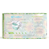 PureBorn Organic Bamboo Ultra Soft (Up To 5Kg) Nappies Size 1 Sunflower Print - 34 Pcs
