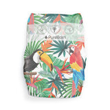 PureBorn Organic Bamboo Ultra Soft (3 - 6kg) Nappies Size 2 Tropic Print - 32 Pcs
