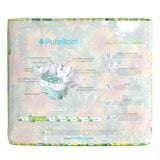 PureBorn Organic Bamboo Ultra Soft (Up To 5Kg) Nappies Size 1 Sunflower Print - 136 Pcs