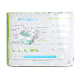 PureBorn Organic Bamboo Ultra Soft (7 - 12 kg) Nappies Size 4 Daisy Print - 24 Pcs