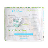 PureBorn Organic Bamboo Ultra Soft (11 - 18 kg) Nappies Size 5 Pineapple Print - 22 Pcs