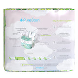 PureBorn Organic Bamboo Ultra Soft (Up To 5Kg) Nappies Size 1 Assorted Print - 136 Pcs