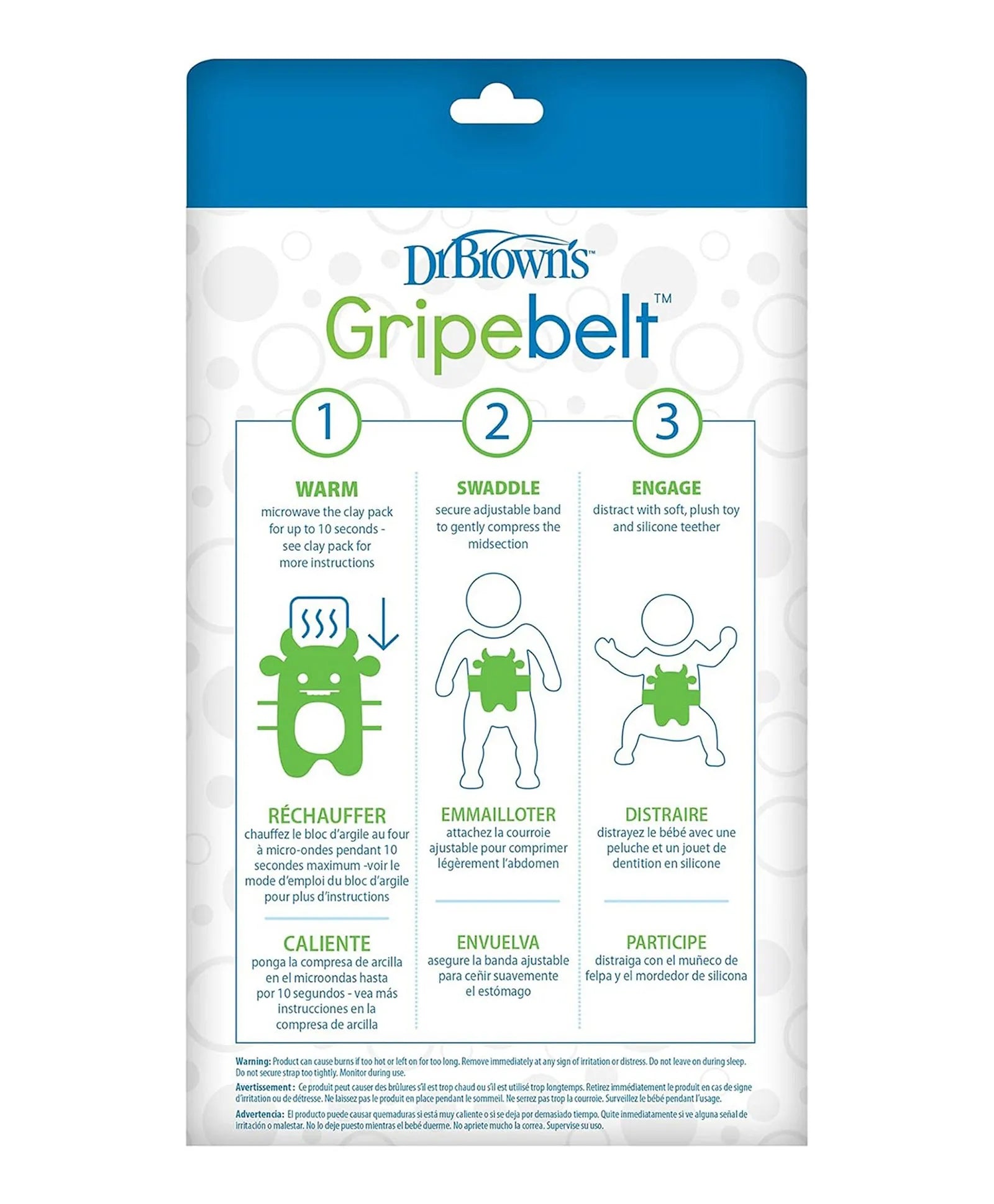 Dr. Brown's Gripebelt - Blue - Laadlee